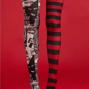 Dolls kill x Emily The Strange Troublemaker Mismatched Tights